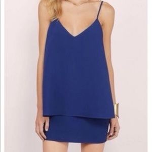 Tobi navy armour shift dress small